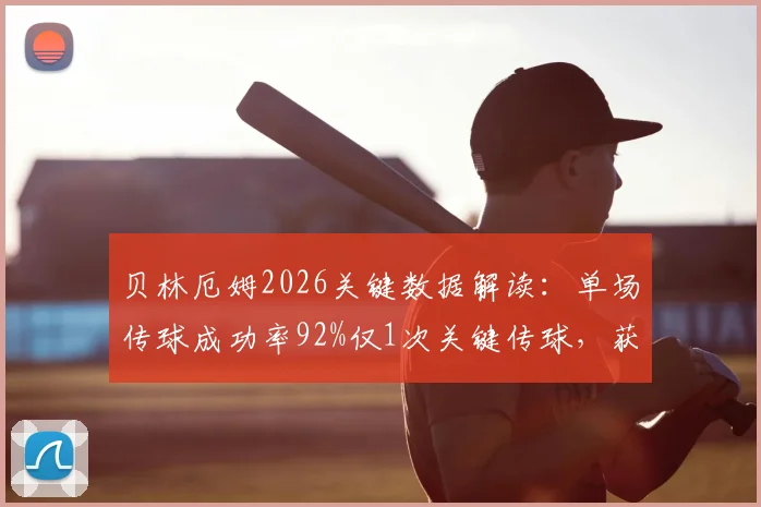 贝林厄姆2026关键数据解读:单场传球成功率92%仅1次关键传球,获评6.3分背后原因分析